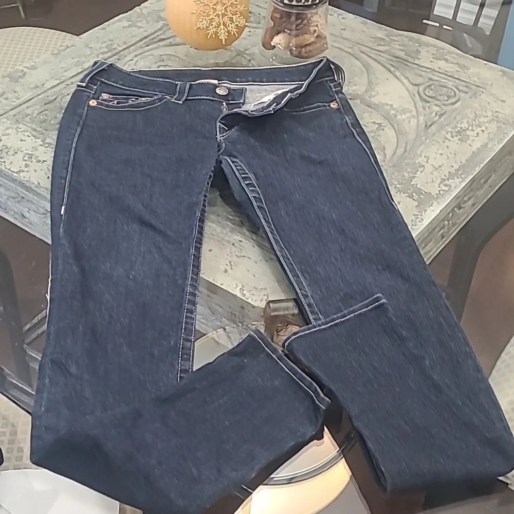 TRUE RELIGION WORLD TOUR ICONIC WOMENS SKINNY JEANS 28 - Picture 2 of 12